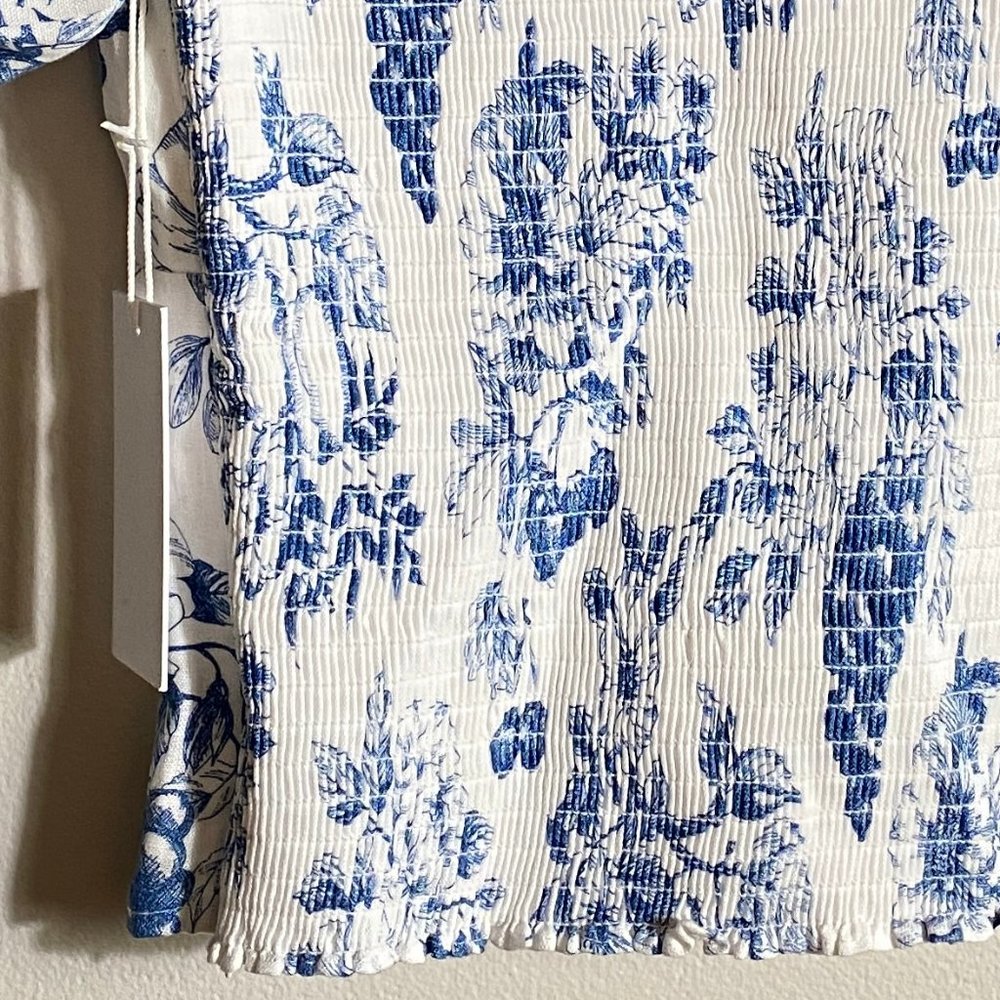 Reformation Rome Linen Top in Corsica - Picture 8 of 12